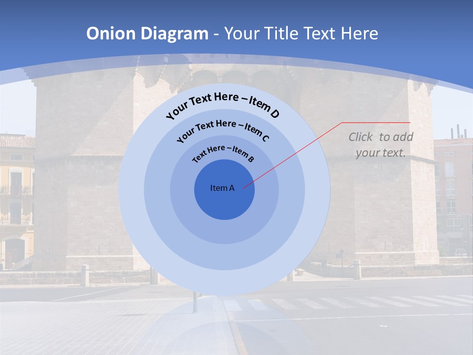 Medieval Twin-Towered Gates Torres De Serranos - Valencia, Spain PowerPoint Template