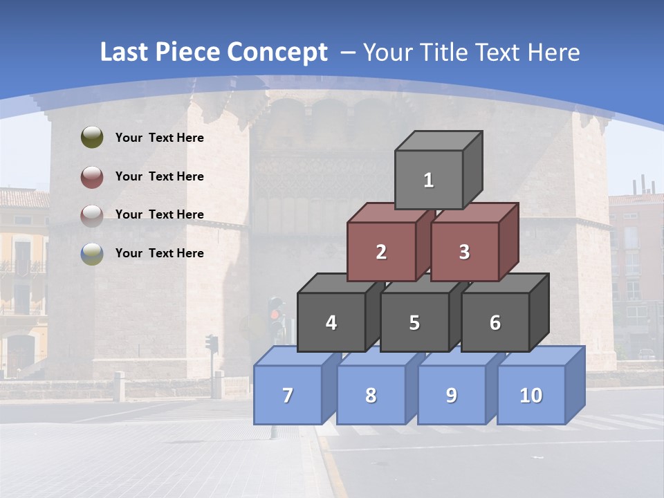 Medieval Twin-Towered Gates Torres De Serranos - Valencia, Spain PowerPoint Template
