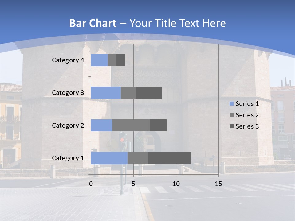 Medieval Twin-Towered Gates Torres De Serranos - Valencia, Spain PowerPoint Template