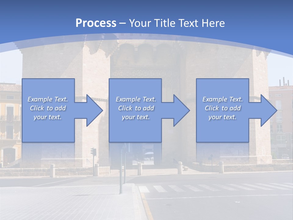 Medieval Twin-Towered Gates Torres De Serranos - Valencia, Spain PowerPoint Template