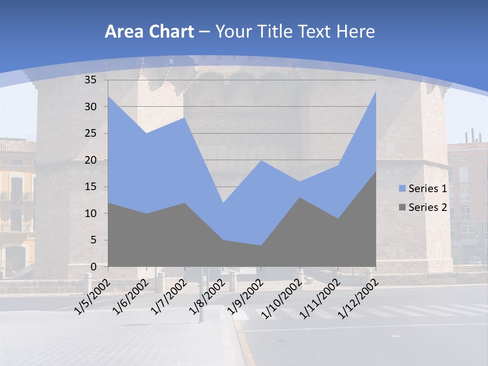 Medieval Twin-Towered Gates Torres De Serranos - Valencia, Spain PowerPoint Template