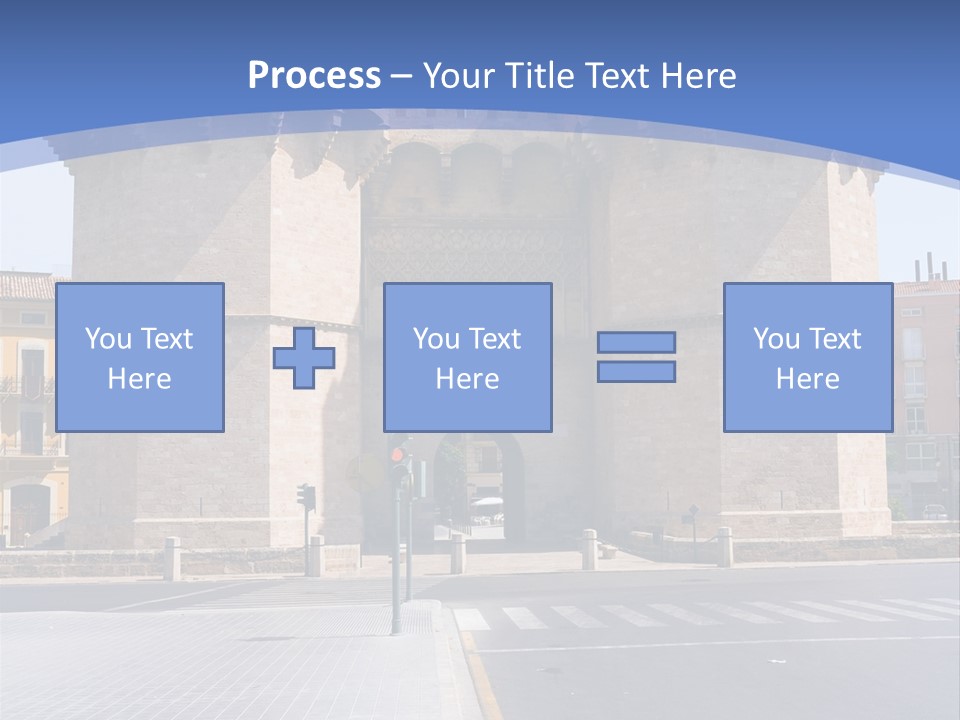 Medieval Twin-Towered Gates Torres De Serranos - Valencia, Spain PowerPoint Template