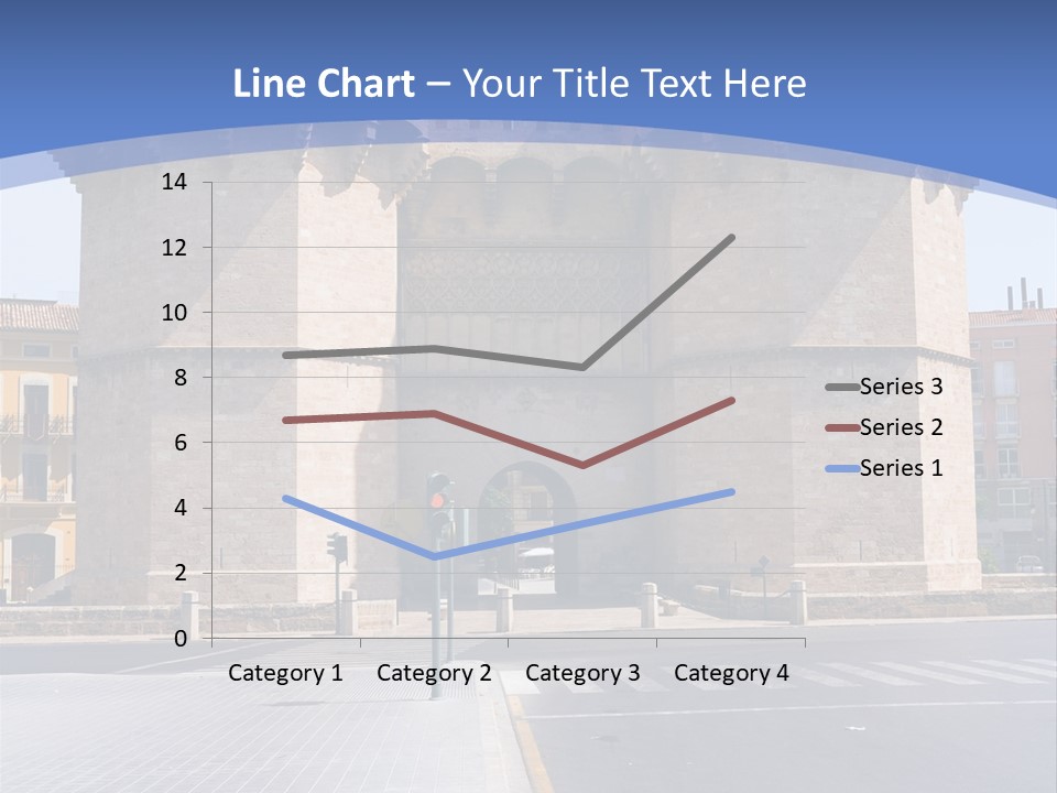 Medieval Twin-Towered Gates Torres De Serranos - Valencia, Spain PowerPoint Template