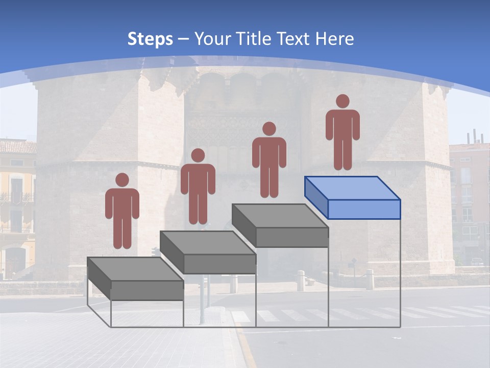 Medieval Twin-Towered Gates Torres De Serranos - Valencia, Spain PowerPoint Template