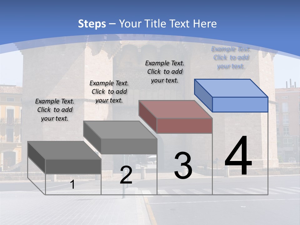 Medieval Twin-Towered Gates Torres De Serranos - Valencia, Spain PowerPoint Template