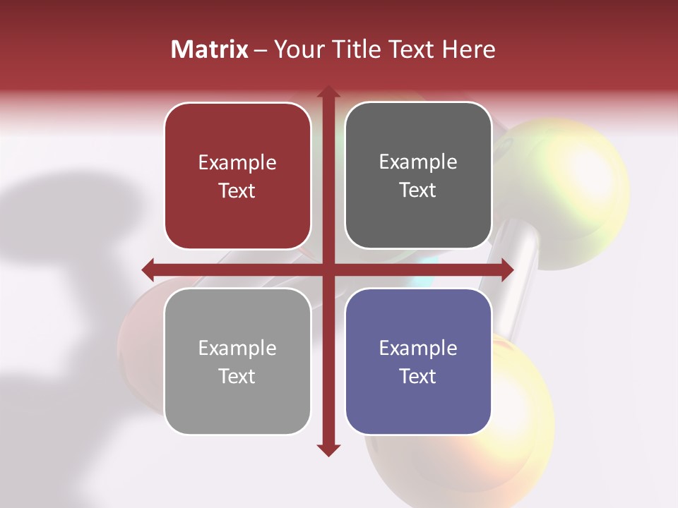 A Group Of Colorful Balls With A Shadow On A White Background PowerPoint Template