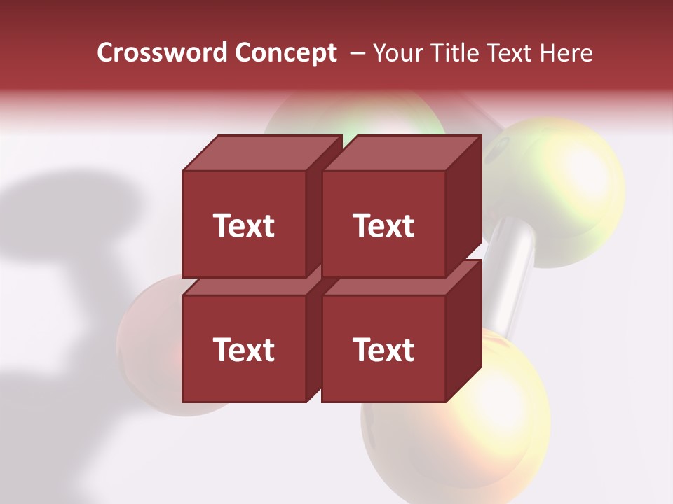 A Group Of Colorful Balls With A Shadow On A White Background PowerPoint Template