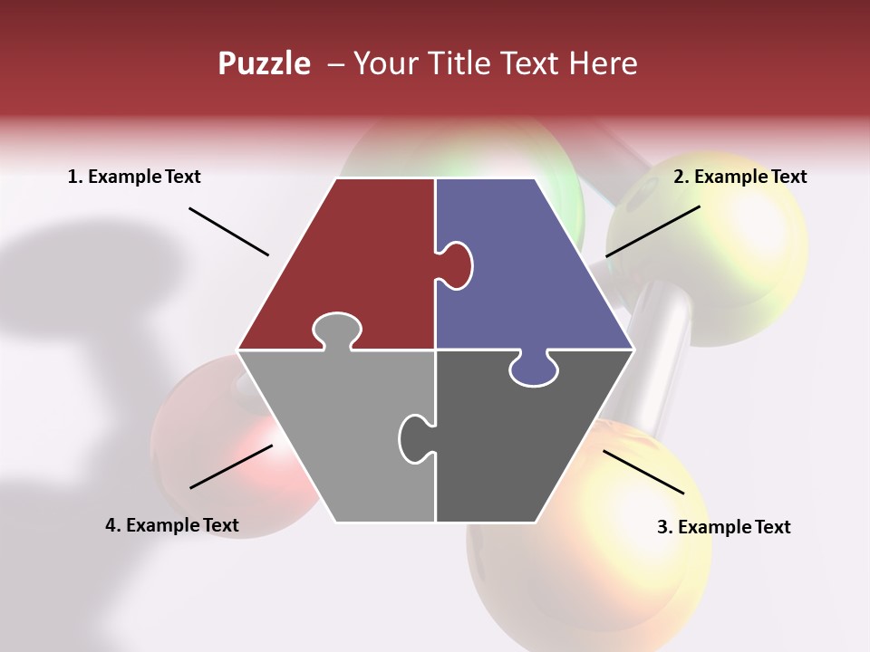 A Group Of Colorful Balls With A Shadow On A White Background PowerPoint Template