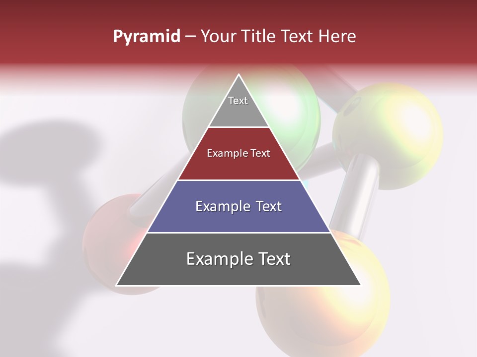 A Group Of Colorful Balls With A Shadow On A White Background PowerPoint Template