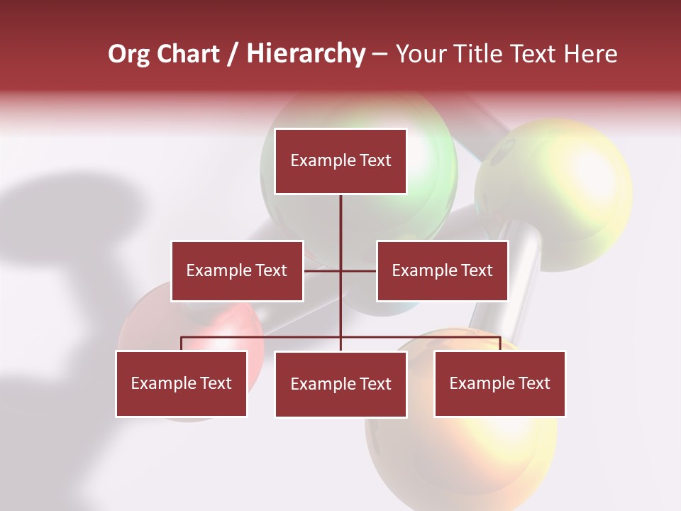 A Group Of Colorful Balls With A Shadow On A White Background PowerPoint Template