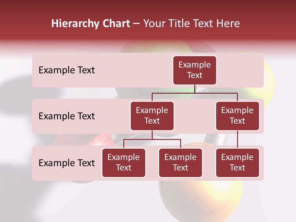 A Group Of Colorful Balls With A Shadow On A White Background PowerPoint Template