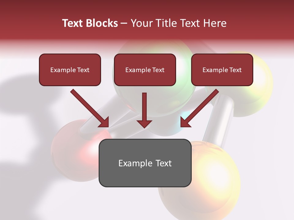 A Group Of Colorful Balls With A Shadow On A White Background PowerPoint Template
