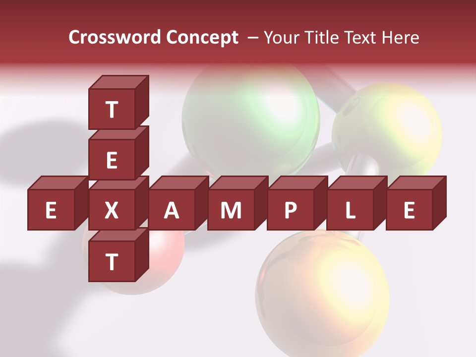 A Group Of Colorful Balls With A Shadow On A White Background PowerPoint Template