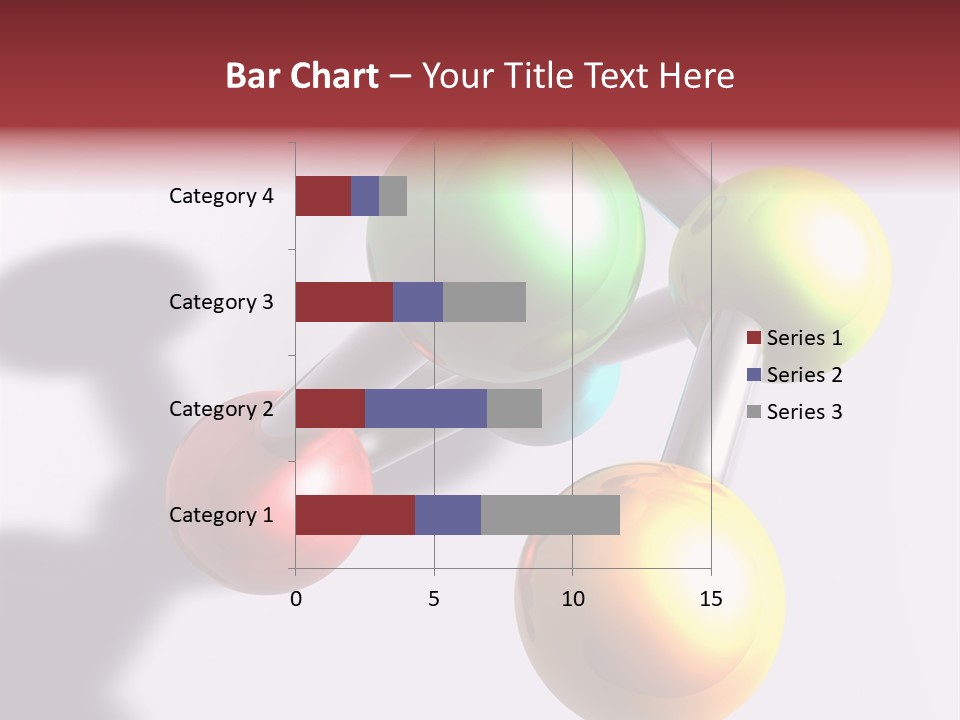 A Group Of Colorful Balls With A Shadow On A White Background PowerPoint Template