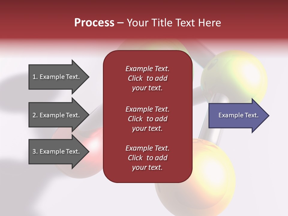 A Group Of Colorful Balls With A Shadow On A White Background PowerPoint Template