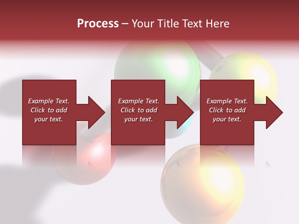 A Group Of Colorful Balls With A Shadow On A White Background PowerPoint Template