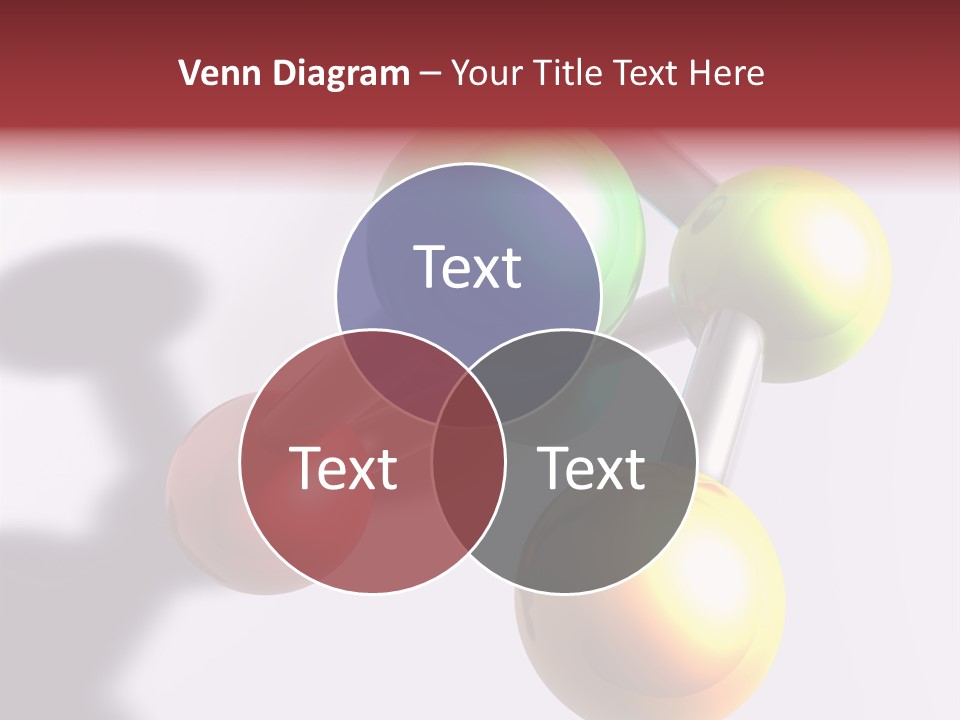 A Group Of Colorful Balls With A Shadow On A White Background PowerPoint Template