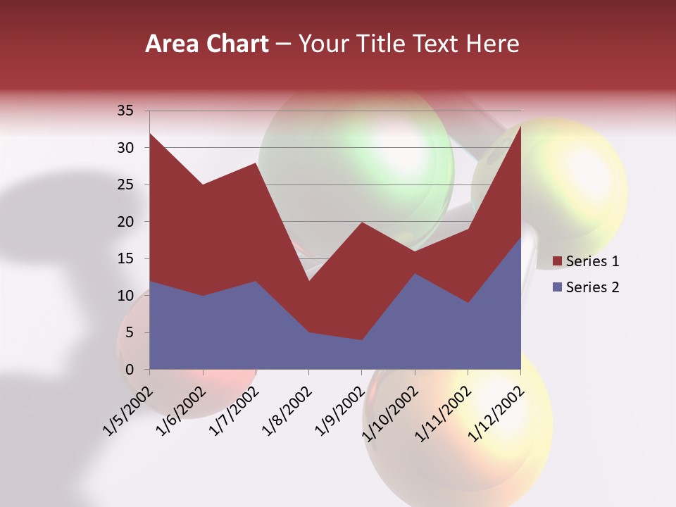 A Group Of Colorful Balls With A Shadow On A White Background PowerPoint Template