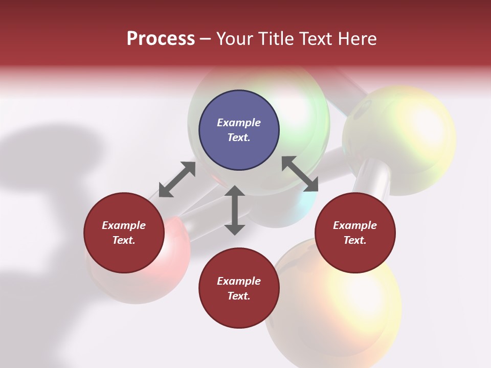A Group Of Colorful Balls With A Shadow On A White Background PowerPoint Template