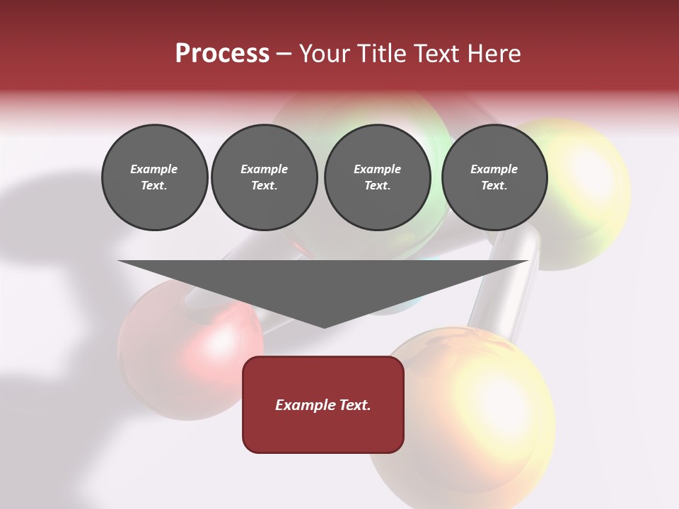 A Group Of Colorful Balls With A Shadow On A White Background PowerPoint Template