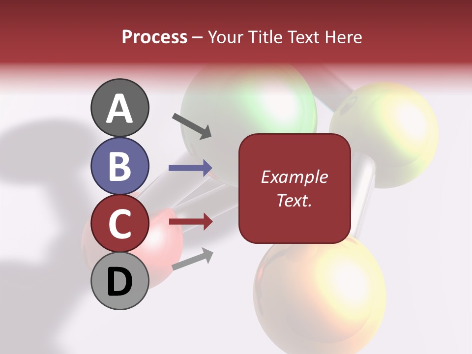 A Group Of Colorful Balls With A Shadow On A White Background PowerPoint Template