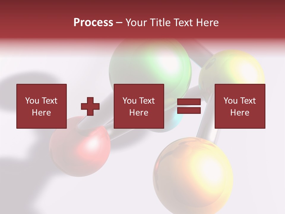 A Group Of Colorful Balls With A Shadow On A White Background PowerPoint Template