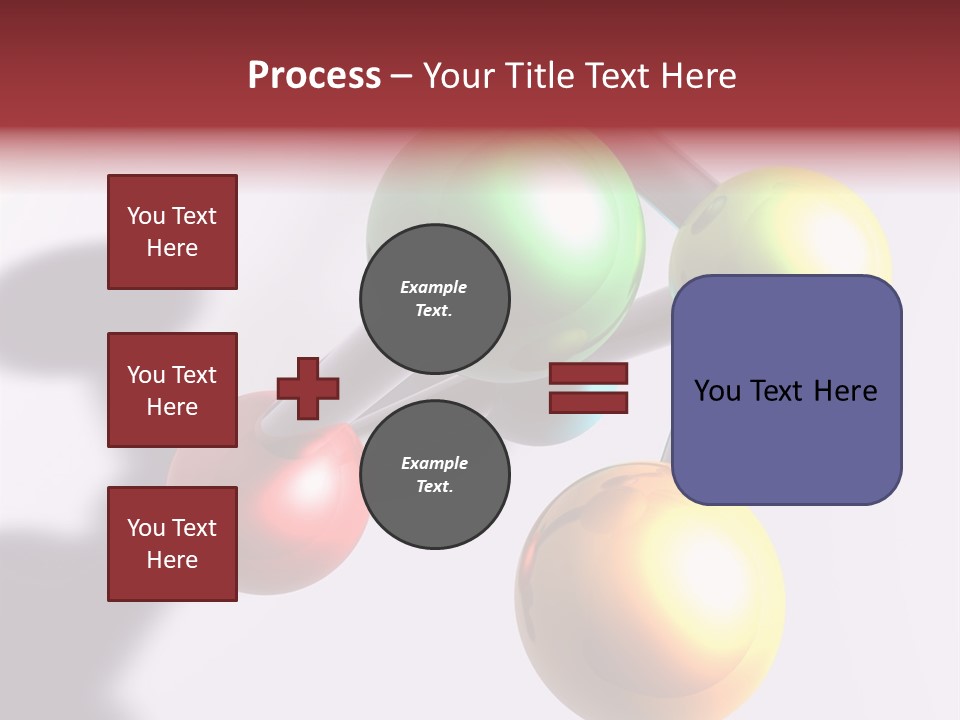 A Group Of Colorful Balls With A Shadow On A White Background PowerPoint Template
