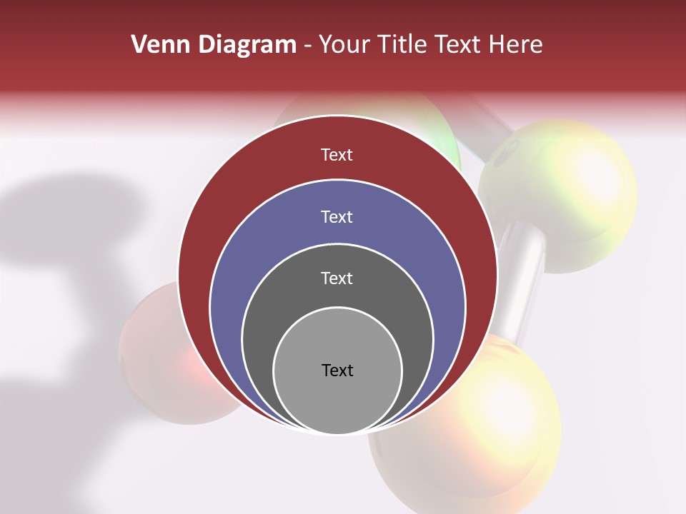 A Group Of Colorful Balls With A Shadow On A White Background PowerPoint Template