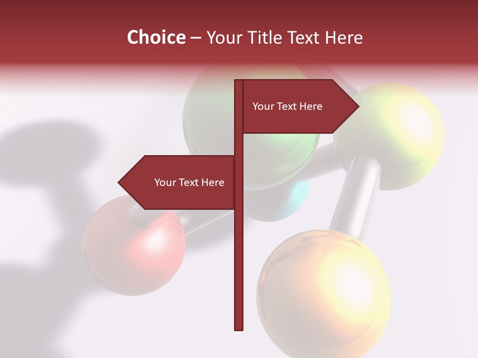 A Group Of Colorful Balls With A Shadow On A White Background PowerPoint Template