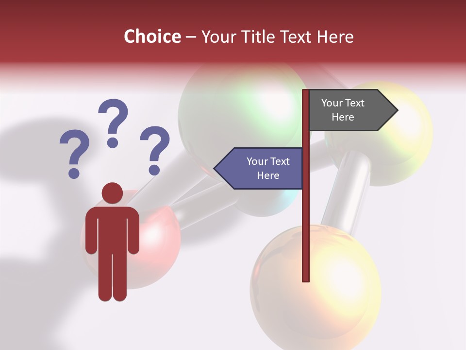 A Group Of Colorful Balls With A Shadow On A White Background PowerPoint Template