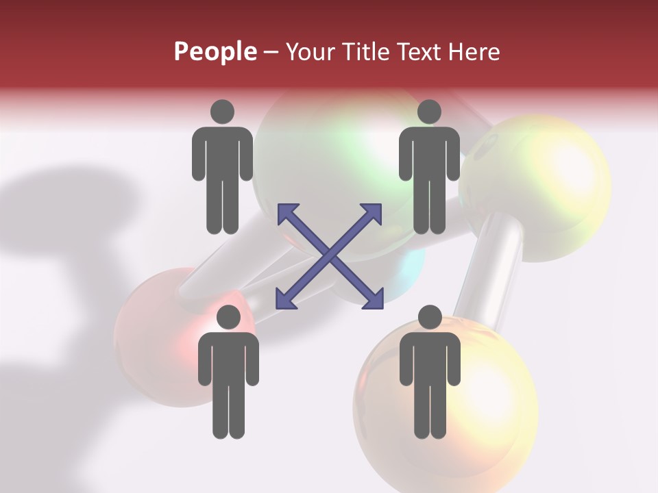 A Group Of Colorful Balls With A Shadow On A White Background PowerPoint Template