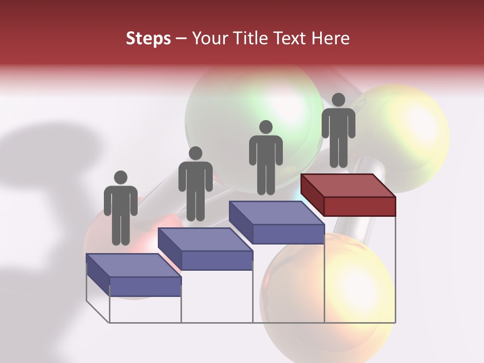 A Group Of Colorful Balls With A Shadow On A White Background PowerPoint Template