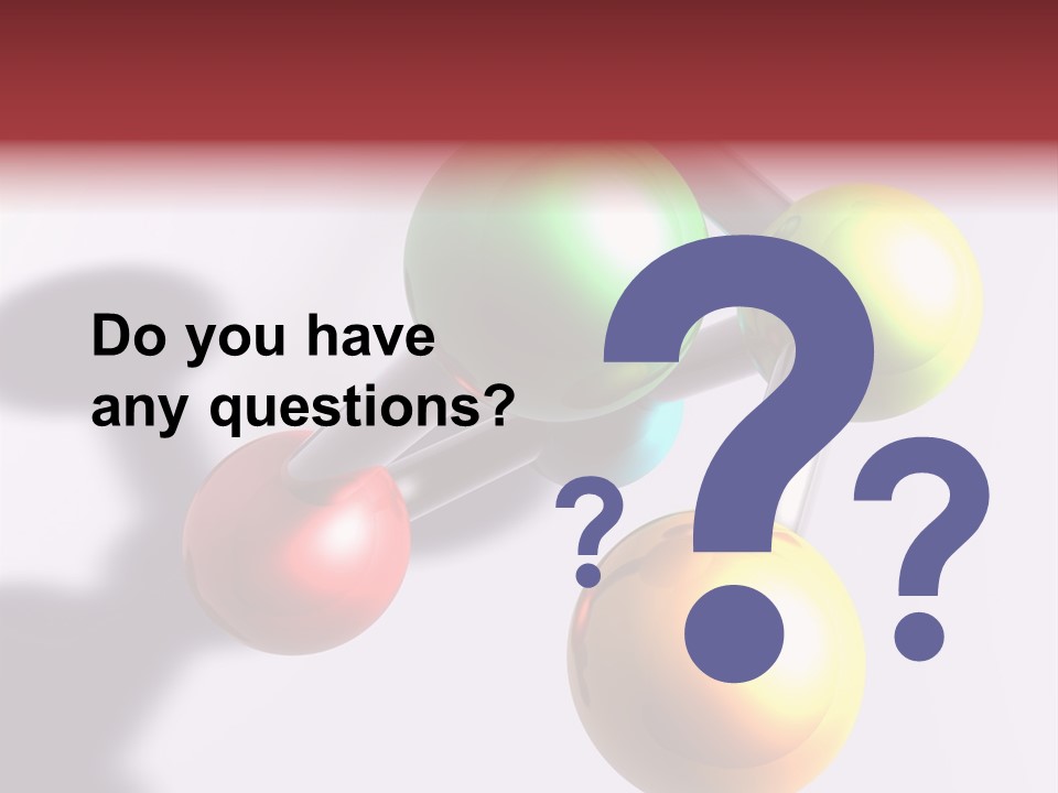 A Group Of Colorful Balls With A Shadow On A White Background PowerPoint Template