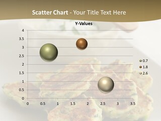 Zucchini Fritters With Cucumber Yogurt Sauce PowerPoint Template