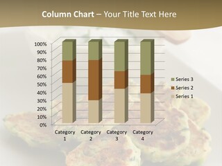 Zucchini Fritters With Cucumber Yogurt Sauce PowerPoint Template