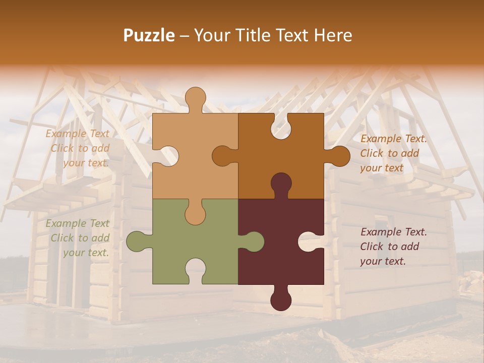 Wooden House PowerPoint Template