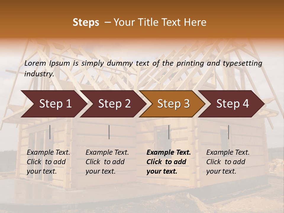 Wooden House PowerPoint Template