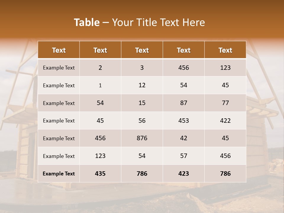 Wooden House PowerPoint Template