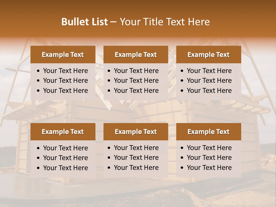 Wooden House PowerPoint Template