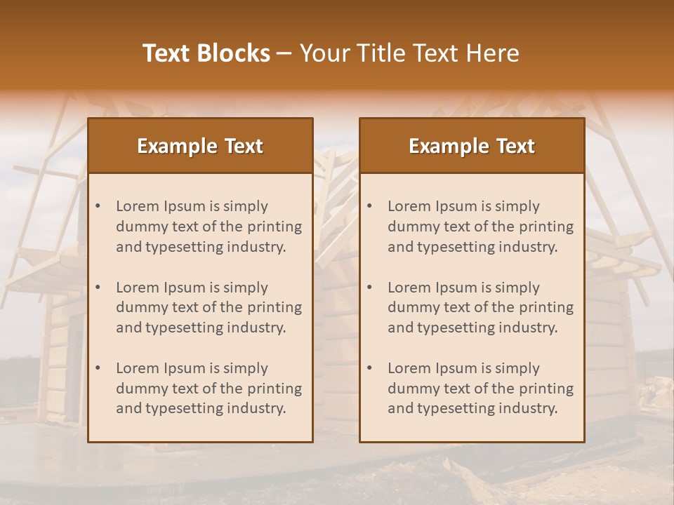 Wooden House PowerPoint Template