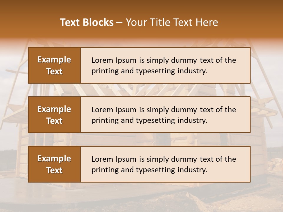 Wooden House PowerPoint Template