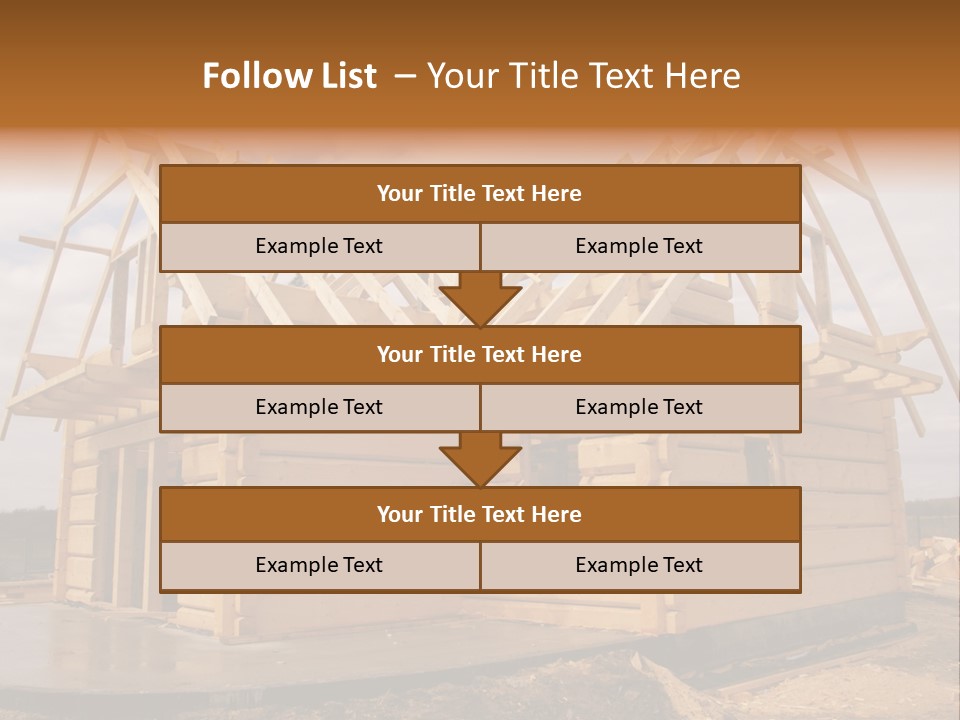 Wooden House PowerPoint Template