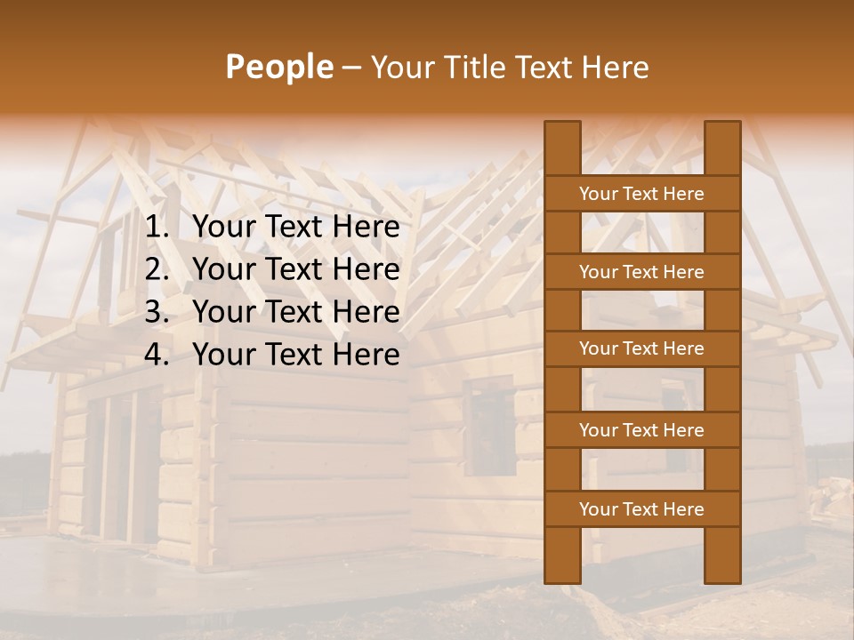 Wooden House PowerPoint Template
