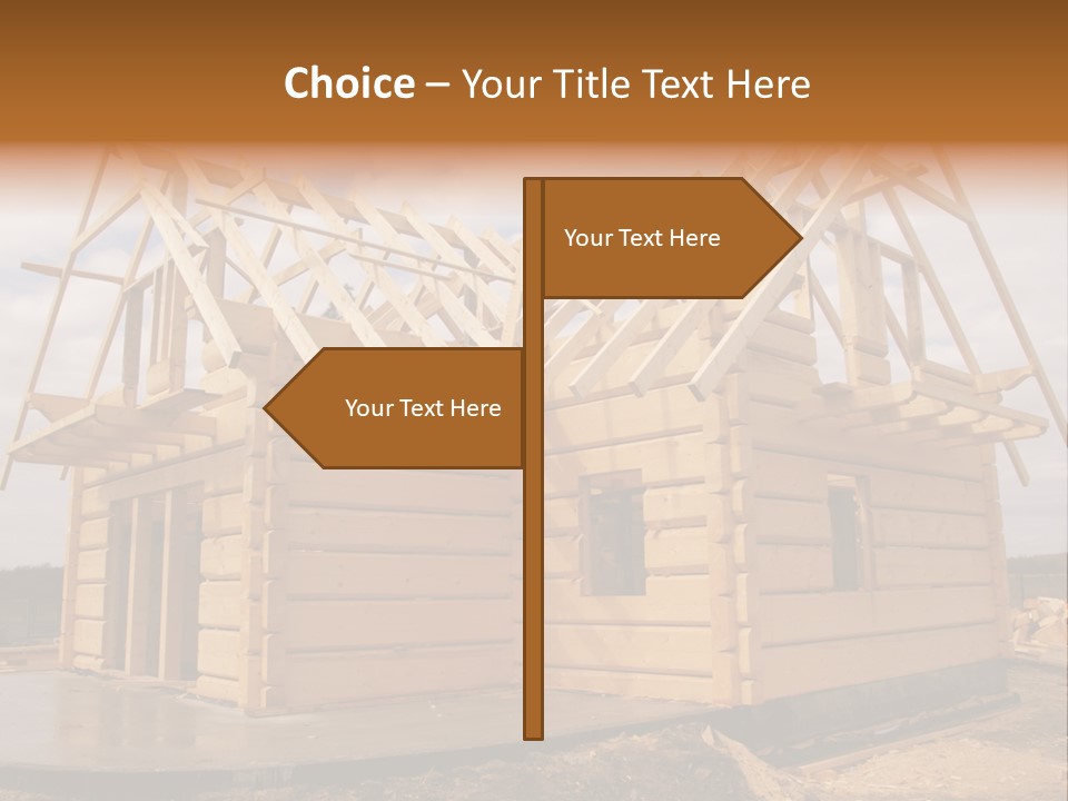 Wooden House PowerPoint Template