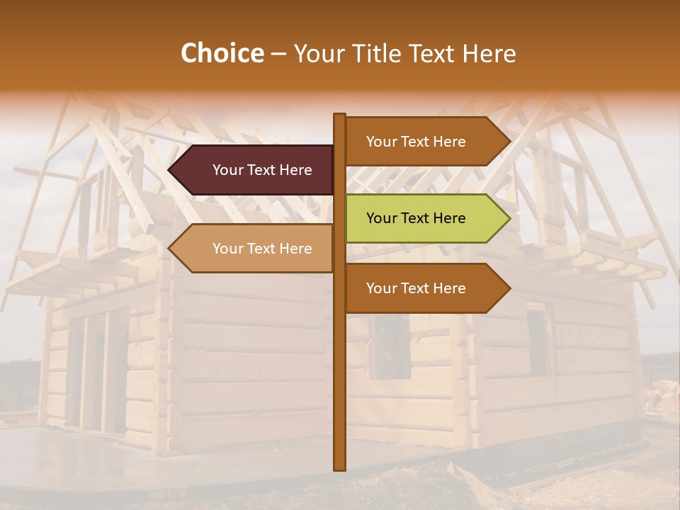 Wooden House PowerPoint Template