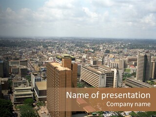 The City, Nairobi, Kenya PowerPoint Template