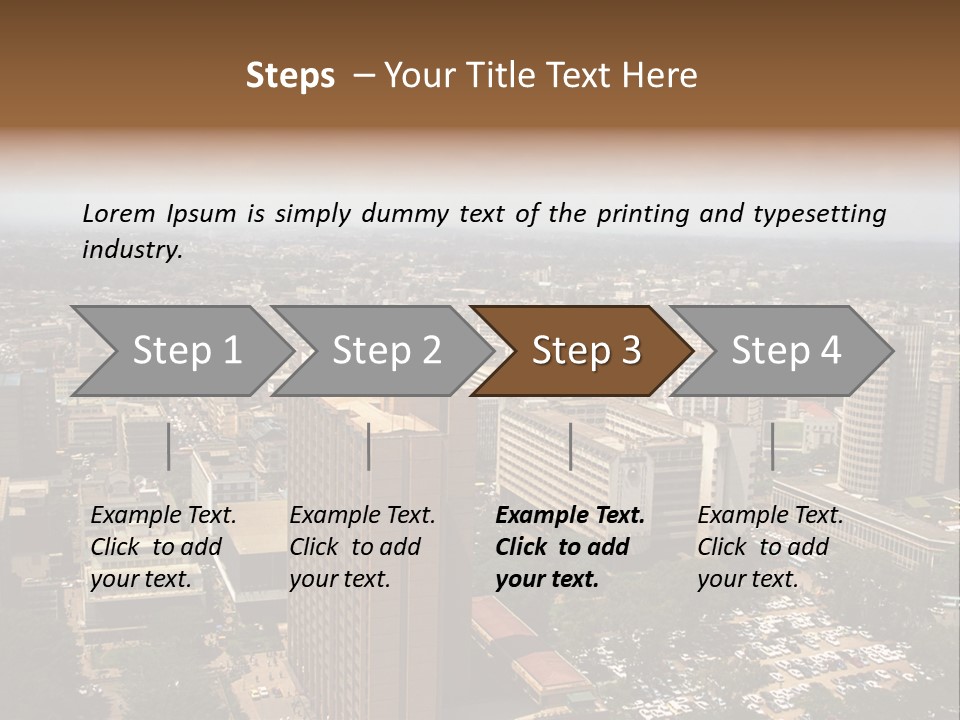The City, Nairobi, Kenya PowerPoint Template