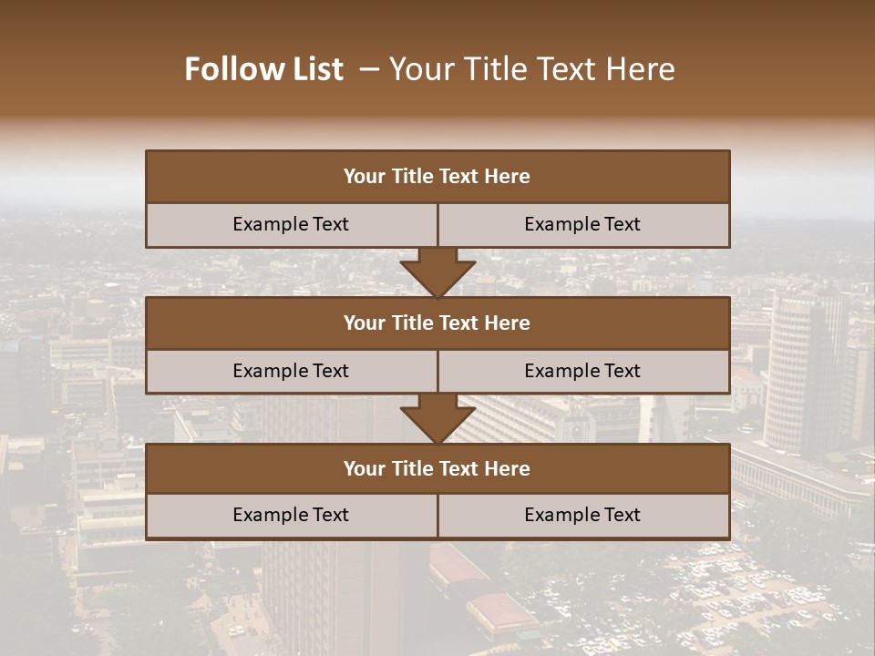 The City, Nairobi, Kenya PowerPoint Template
