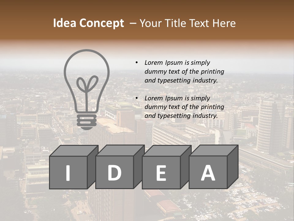 The City, Nairobi, Kenya PowerPoint Template