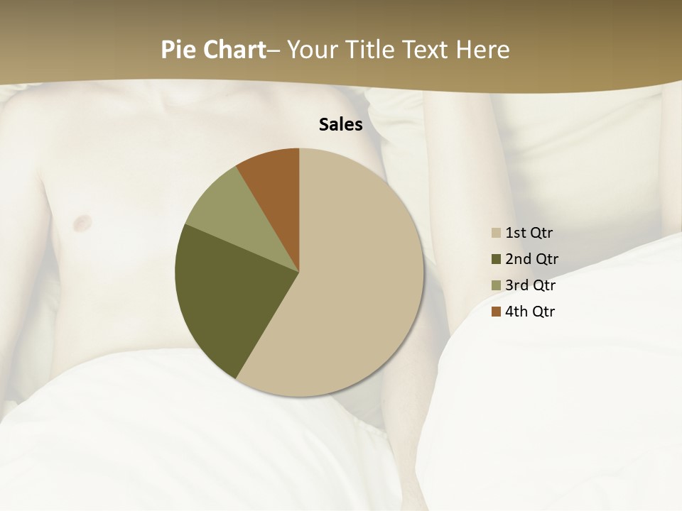 Fashion Portrait Of Beautiful Young Lovers In Bed PowerPoint Template